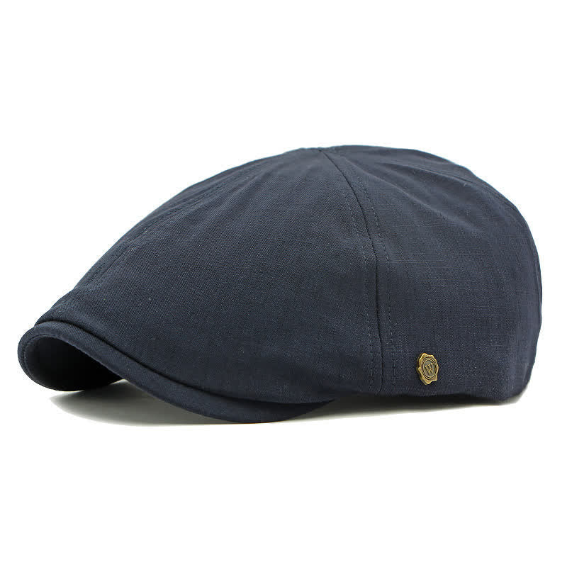 Modern Comfort Vintage Elastic Back Flat Top Beret Hat - Navy - Adjustable (21 5/8"-23 1/4") - image 13