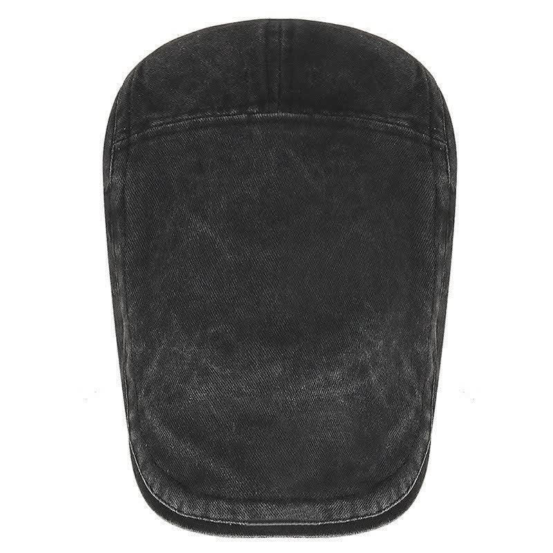 Retro Workwear-Inspired Washed Cotton Beret For Everyday - image 4
