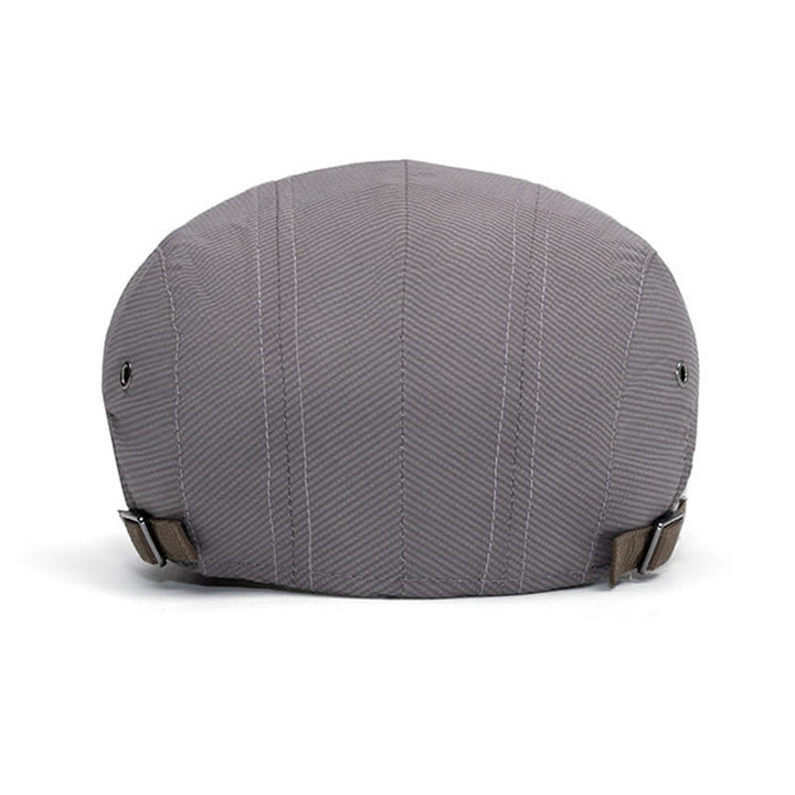 Urban Driving Cap Pinstripe Flat Beret With Adjustable Strap - image 5