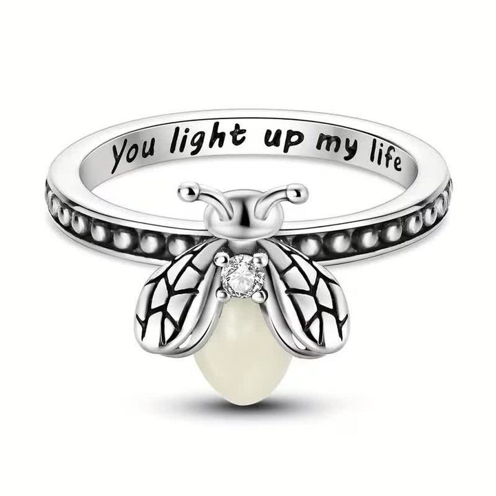 You Light Up My Life 925 Sterling Silver Luminous Firefly Ring - image 7
