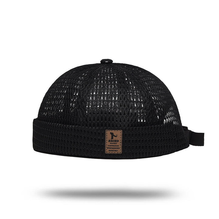 Streetwear Brimless Summer Breathable Mesh Docker Cap - image 3