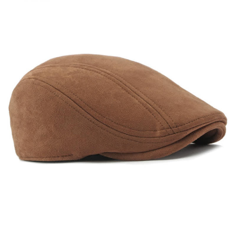 Unisex Timeless Suede Vintage Ivy Flat Beret - image 4