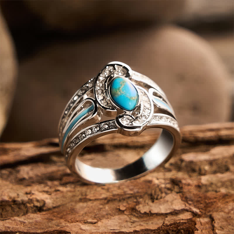 Gorgeous Vintage Carved Statement Ring Ethnic Metal Ring for Party Gift - image 2