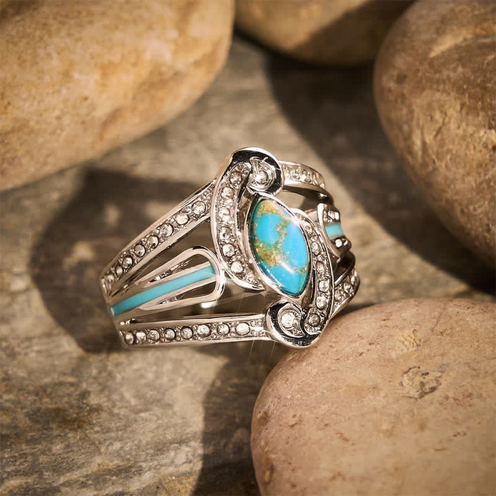Gorgeous Vintage Carved Statement Ring Ethnic Metal Ring for Party Gift - image 1