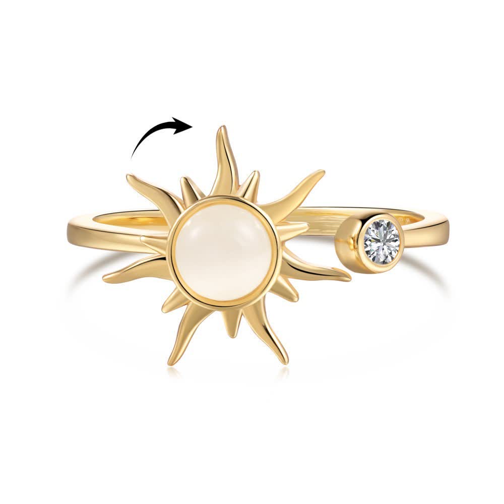 Rotating Celestial Adjustable Anxiety Relief Fidget Ring - image 6