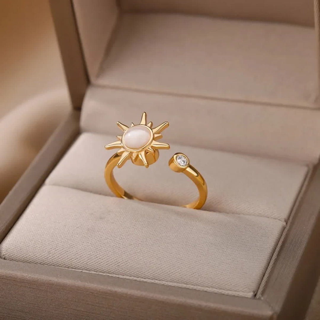 Rotating Celestial Adjustable Anxiety Relief Fidget Ring - image 2
