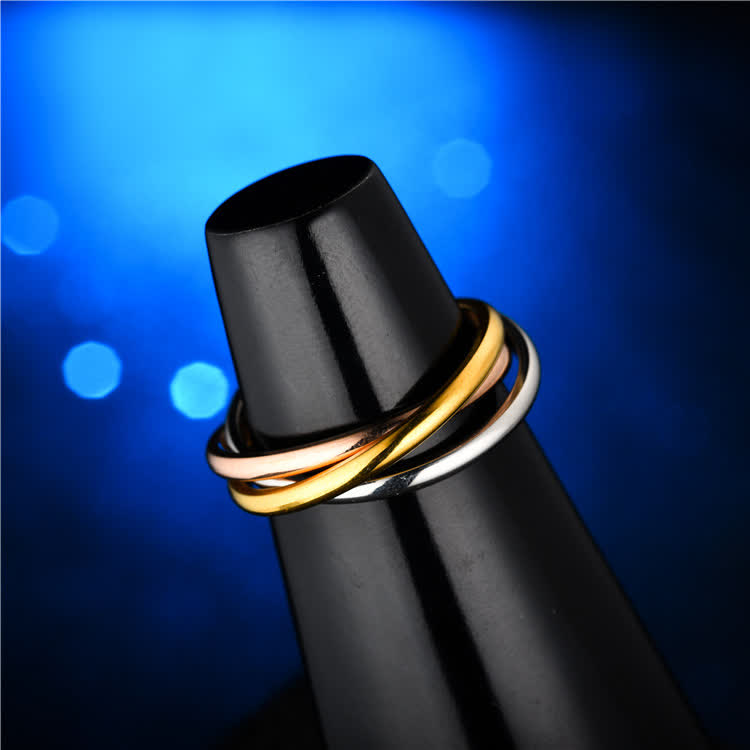  3-In-1 Interlocked Anti Anxiety Rolling Fidget Ring - image 4