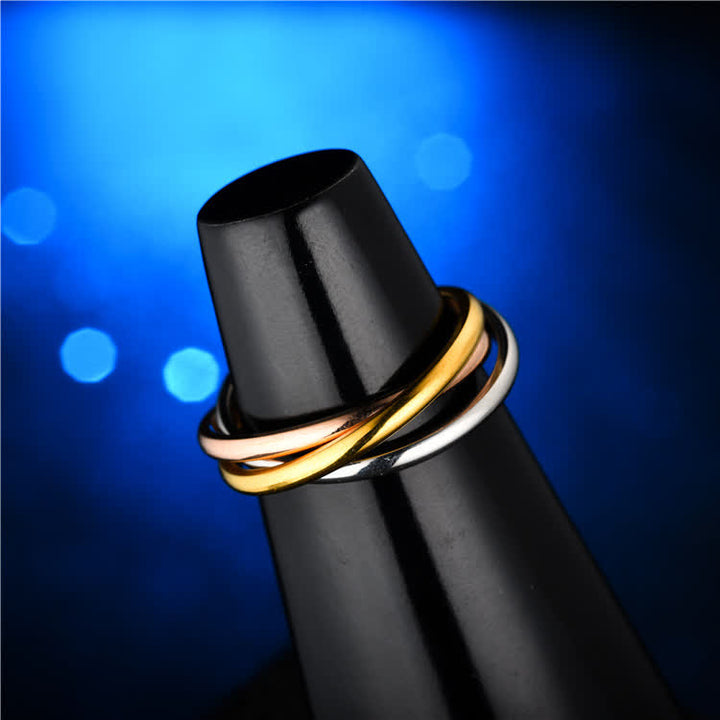  3-In-1 Interlocked Anti Anxiety Rolling Fidget Ring - image 4