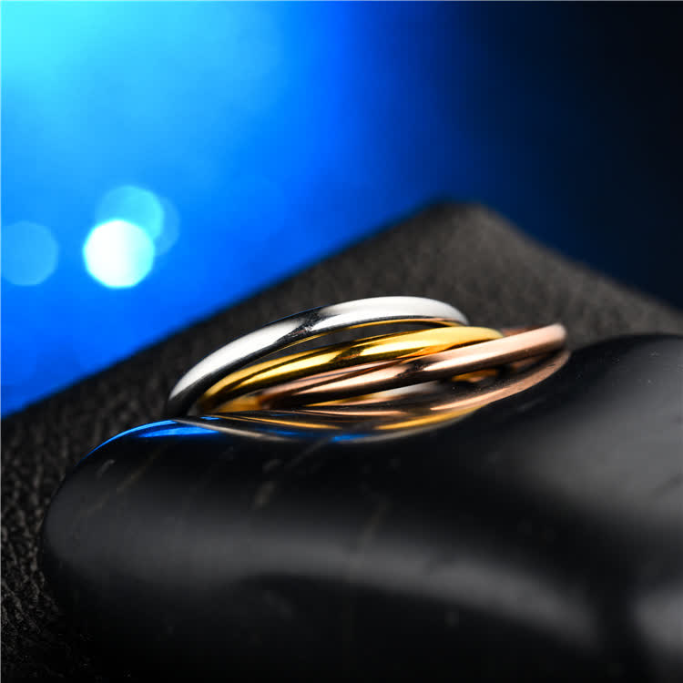  3-In-1 Interlocked Anti Anxiety Rolling Fidget Ring - image 6