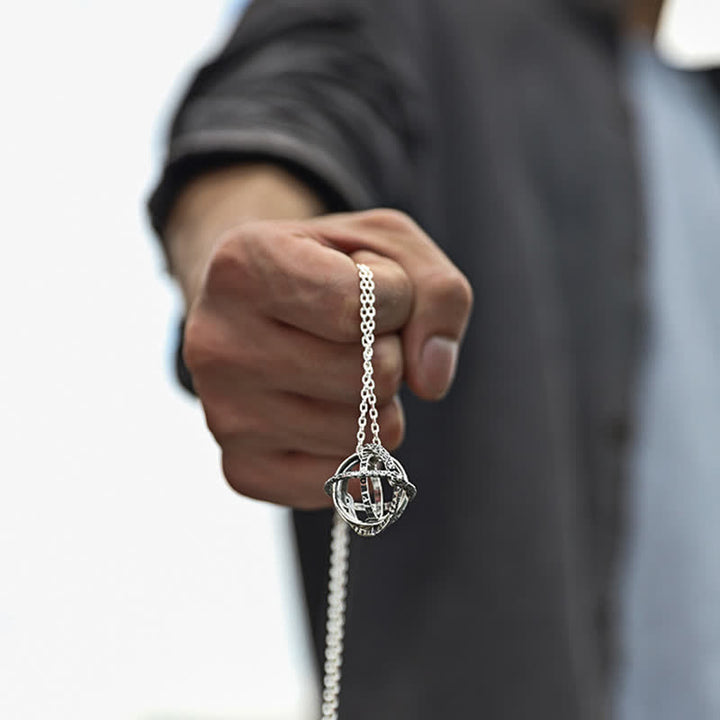 Astronomical Sphere Anxiety Ring That Unfolds Into A Necklace - image 3