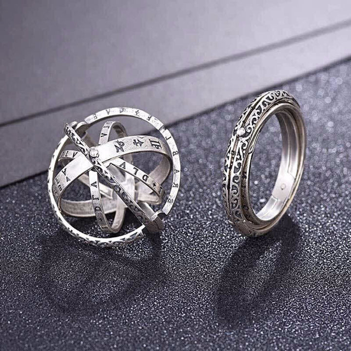 Astronomical Sphere Anxiety Ring That Unfolds Into A Necklace - image 0