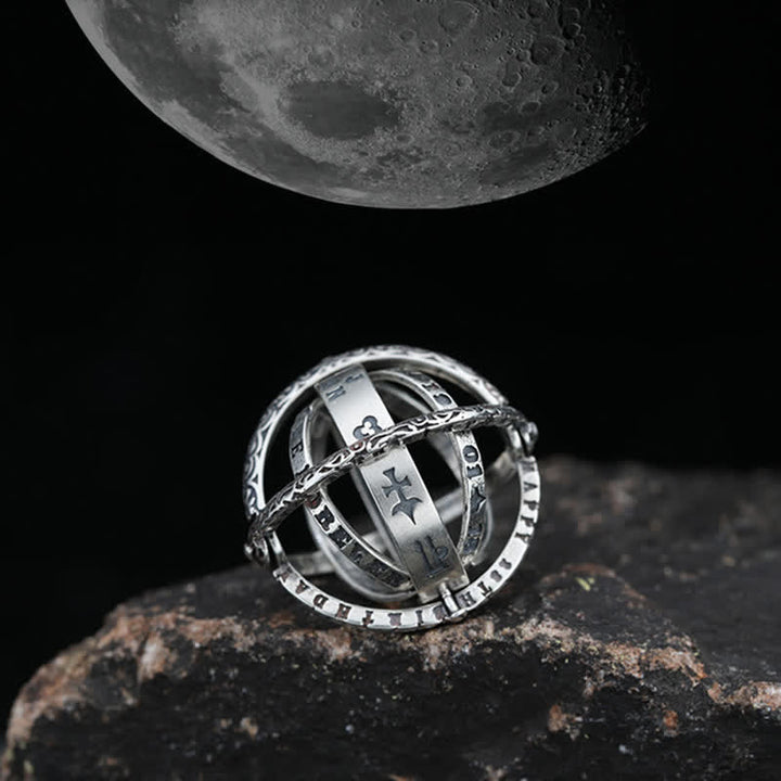 Astronomical Sphere Anxiety Ring That Unfolds Into A Necklace - image 4