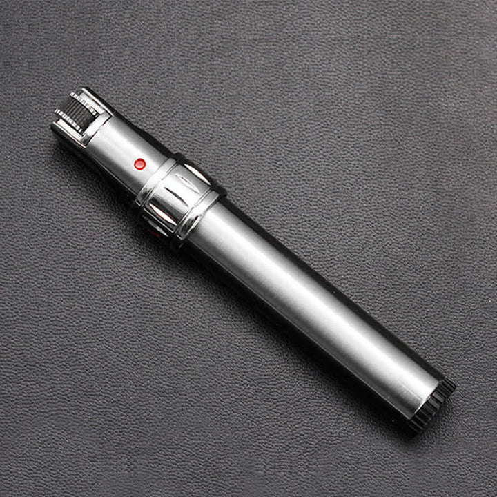 EDC Pen-Shaped Windproof Jet Flame Butane Lighter - Chrome Brushed - image 5