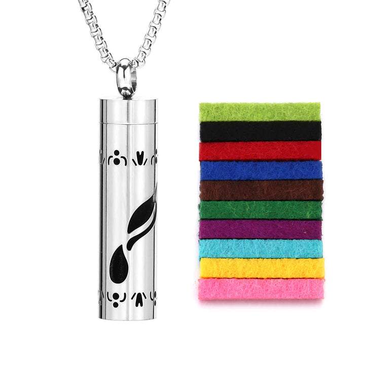 Perfume Diffuser Necklace With Felt Core & Interchangeable Color Inserts - Style #6 - image 9