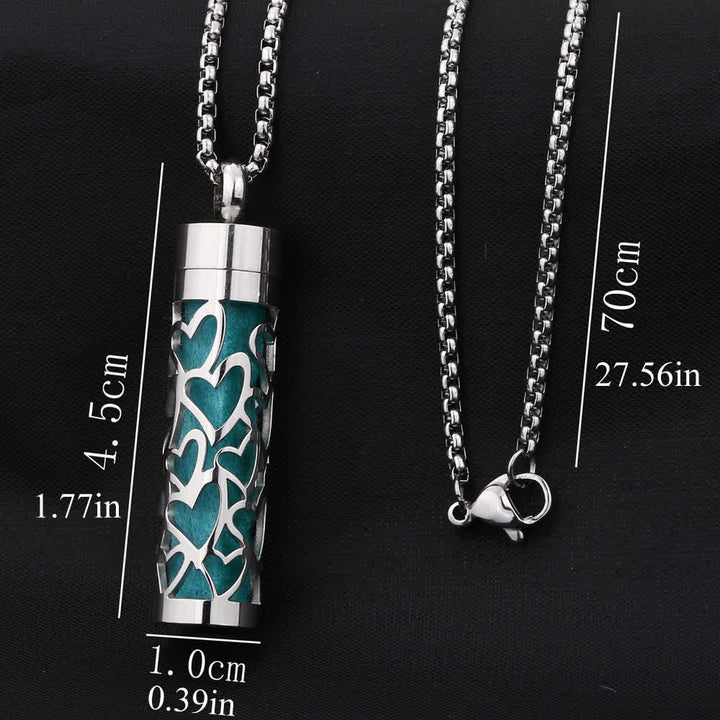 Perfume Diffuser Necklace With Felt Core & Interchangeable Color Inserts - image 3