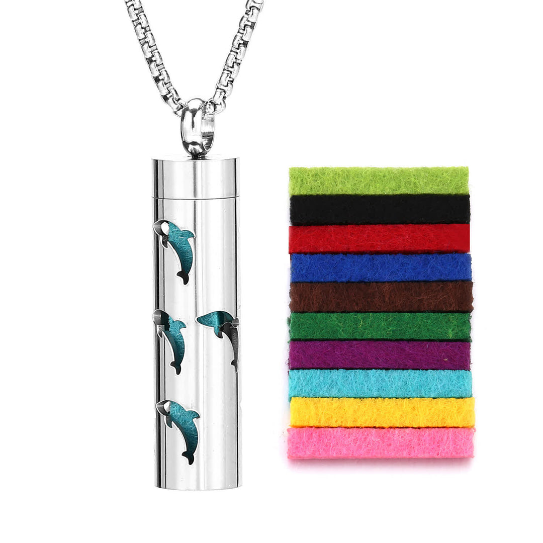 Perfume Diffuser Necklace With Felt Core & Interchangeable Color Inserts - Style #5 - image 8