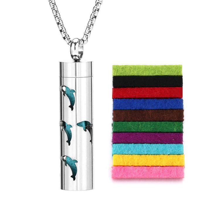 Perfume Diffuser Necklace With Felt Core & Interchangeable Color Inserts - Style #5 - image 8