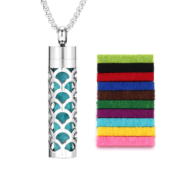 Perfume Diffuser Necklace With Felt Core & Interchangeable Color Inserts - Style #3 - image 6