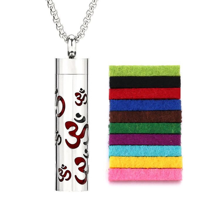 Perfume Diffuser Necklace With Felt Core & Interchangeable Color Inserts - Style #2 - image 5