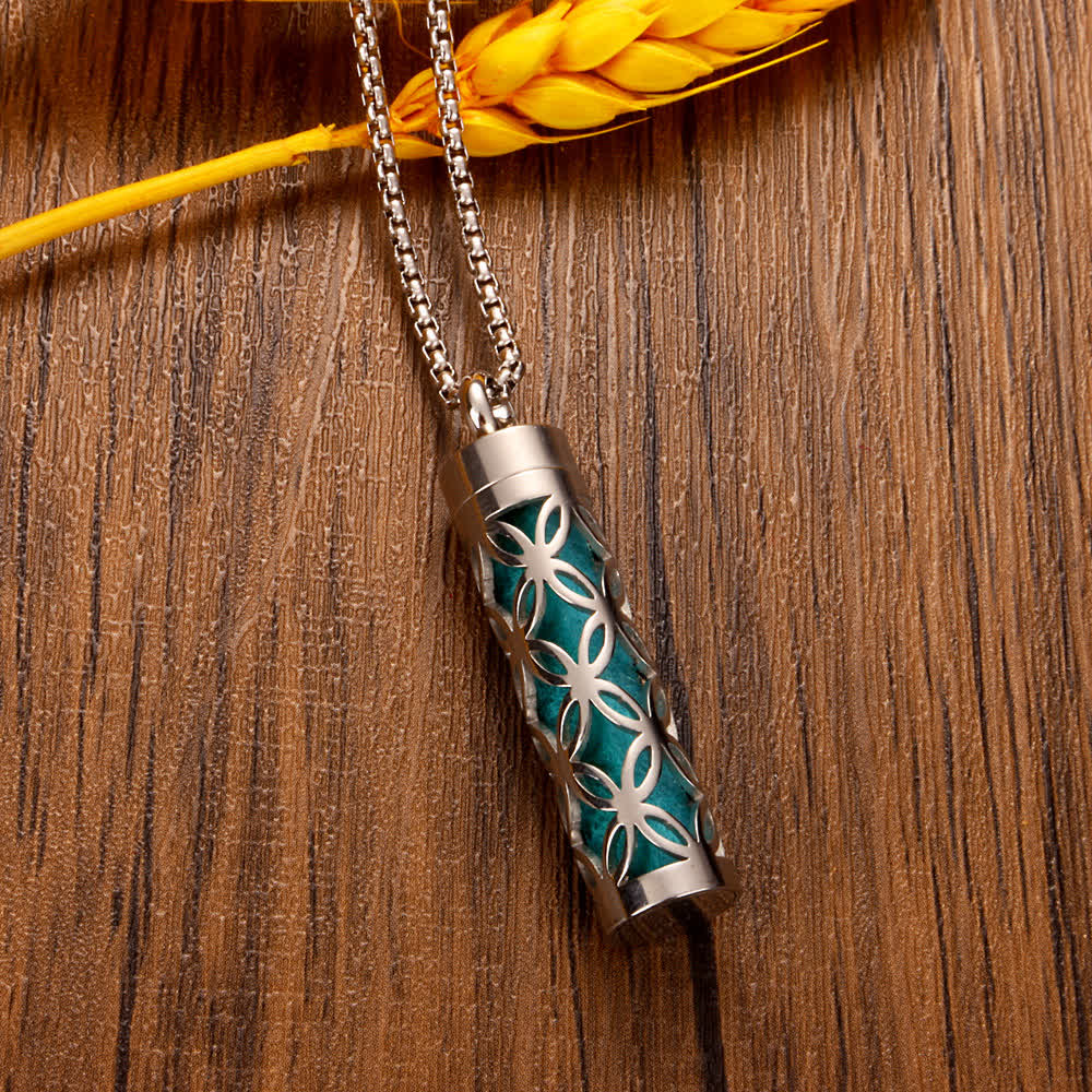 Perfume Diffuser Necklace With Felt Core & Interchangeable Color Inserts - image 1