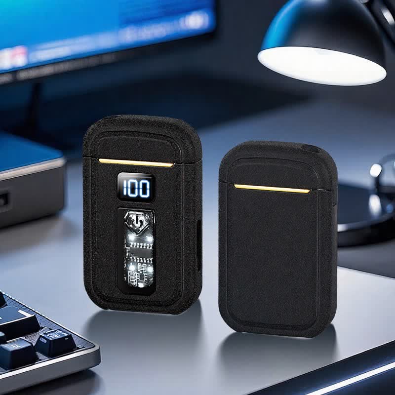 3-In-1 Plasma Arc & Jet Torch Butane Lighter With LED Flashlight - Matte Black - image 13