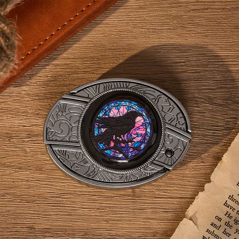 Midnight Raven's Window DIY Hidden Folding Knife Buckle Leather Belt - image 9