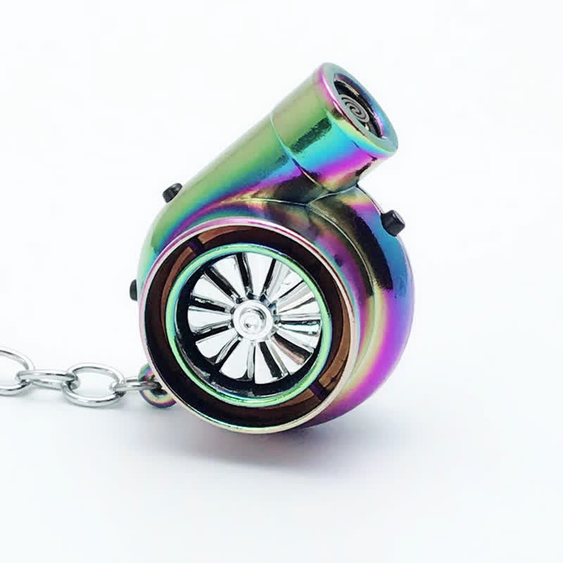 Creative Turbo Spinning Turbine Electric Lighter Keychain - image 3