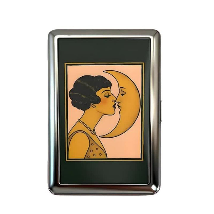 Vintage Aesthetic Pattern Slim Metal Pocket Wallet Case - Style #3 - image 3