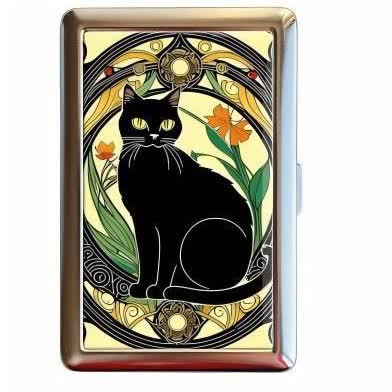 Vintage Aesthetic Pattern Slim Metal Pocket Wallet Case - Style #15 - image 15