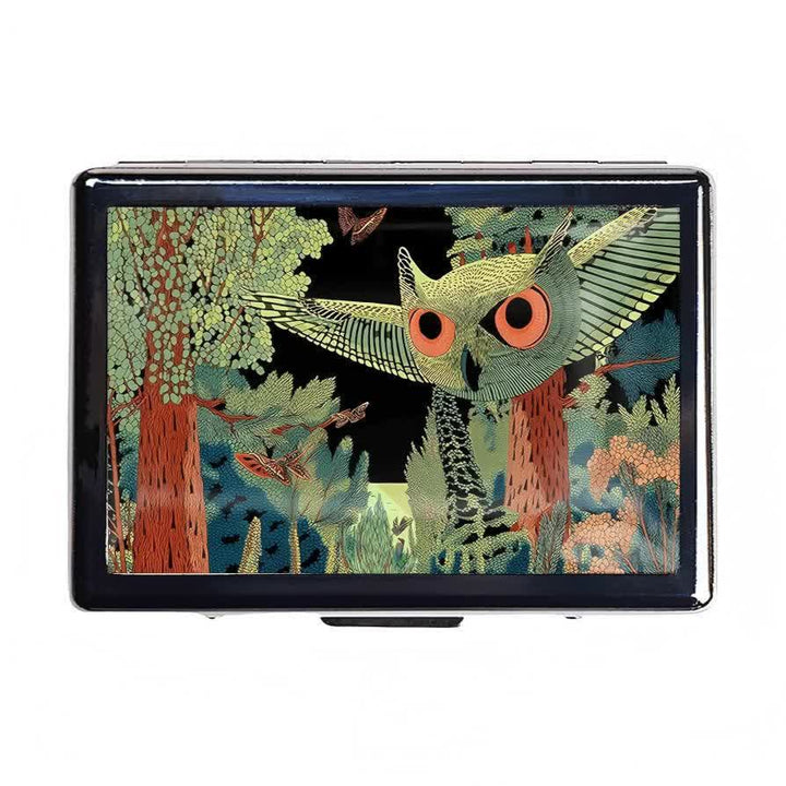 Vintage Aesthetic Pattern Slim Metal Pocket Wallet Case - Style #14 - image 14
