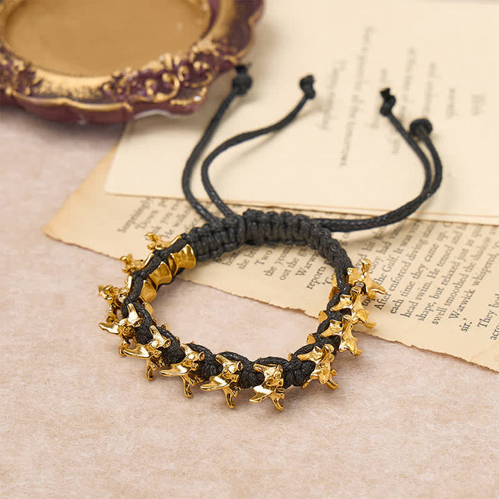 Dragon Vertebrae Braided Spine Chain Bracelet - image 2