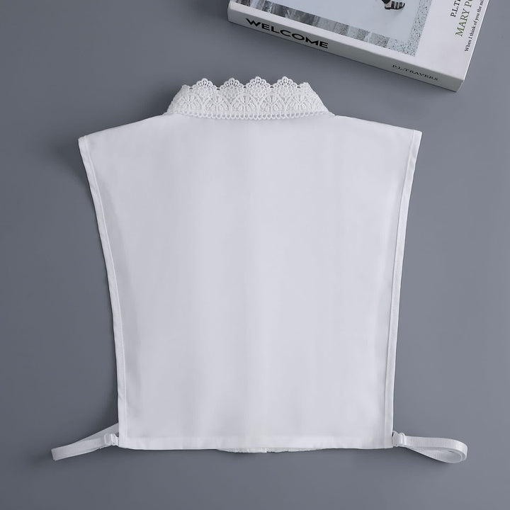 Women's Victorian Full Floral Lace Detachable Stand Up Fake Collar - image 3