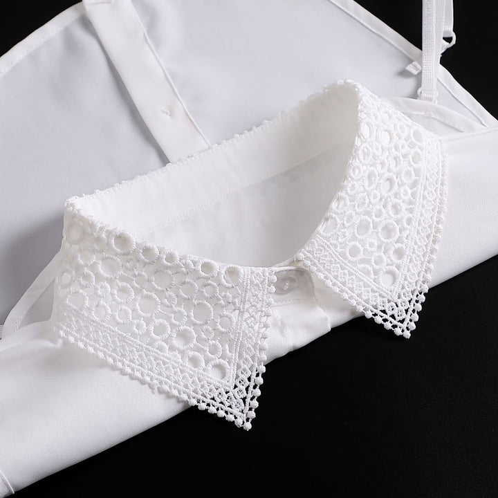 Classic Layering Eyelet Lace Preppy Layering Accessory Fake Collar - image 6