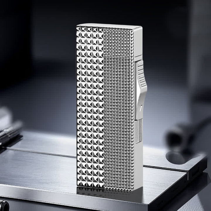 Luxury Diamond Paris Noir Refillable Butane Lighter - Silver - image 5