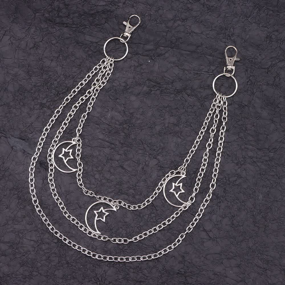 Multi-layer Star & Moon Streetwear Statement Pants Chain - Style #4 - image 10