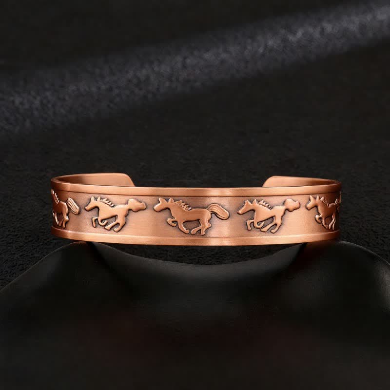 Celtic Knots Tree Of Life Adjustable Cuff Copper Magnetic Bracelet - Style #17 - image 19