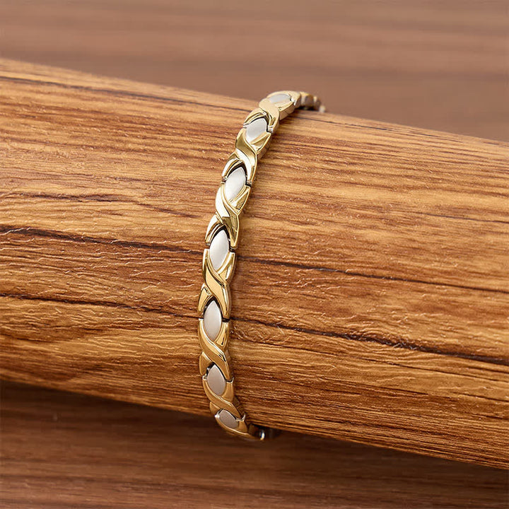Modern Puzzle Design Magnetic Chain Bracelet With Link Removal Tool - image 2
