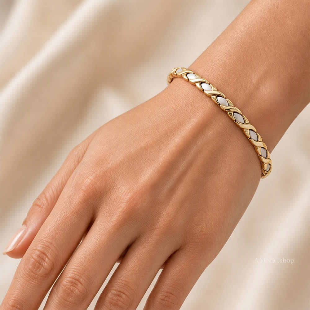 Modern Puzzle Design Magnetic Chain Bracelet With Link Removal Tool - image 1