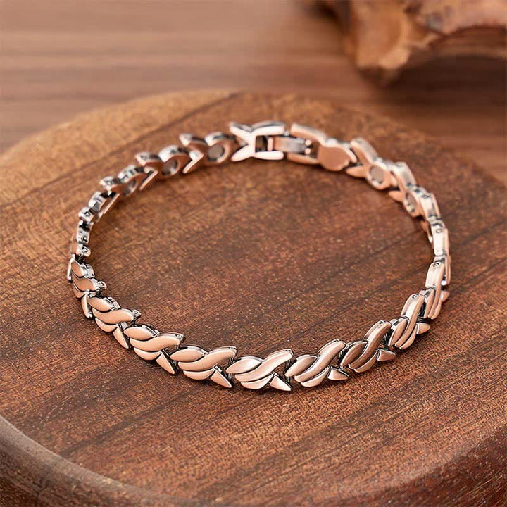 Wheat Fish-Shaped Magnetic Chain Bracelet With Link Removal Tool - image 3