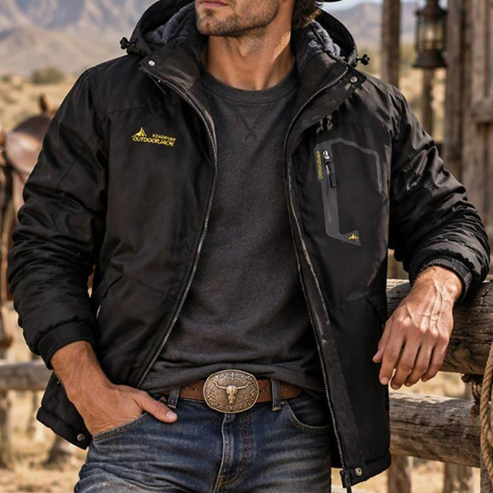 Men's Outdoor Fleece-Lined Winter Jacket - image 0