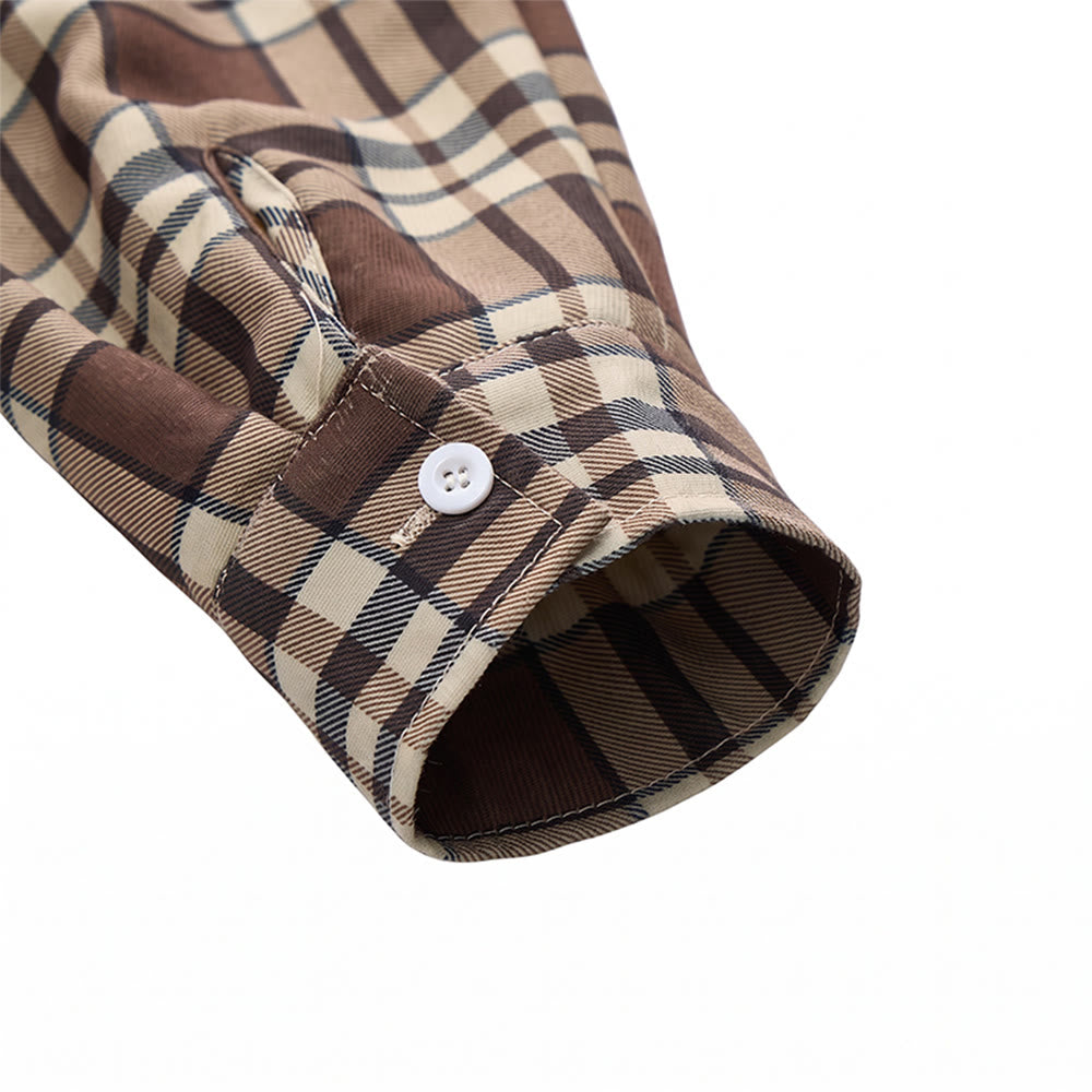 Men's Plaid Fleece-lined Shirt Jacket - image 13
