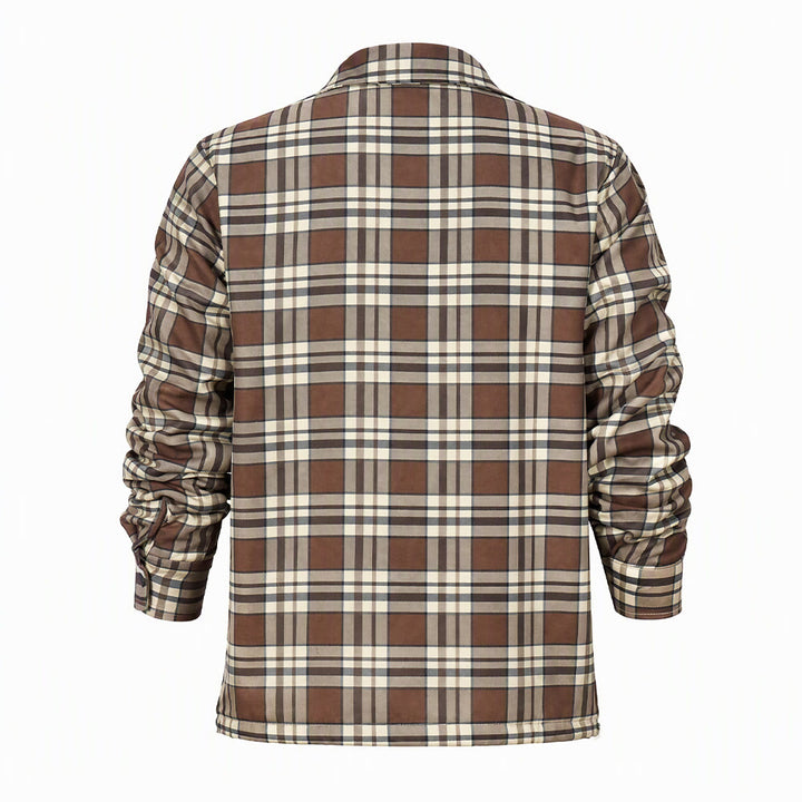 Men's Plaid Fleece-lined Shirt Jacket - image 14