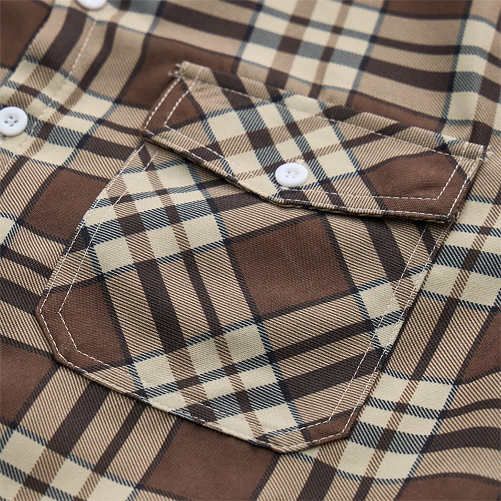Men's Plaid Fleece-lined Shirt Jacket - image 12