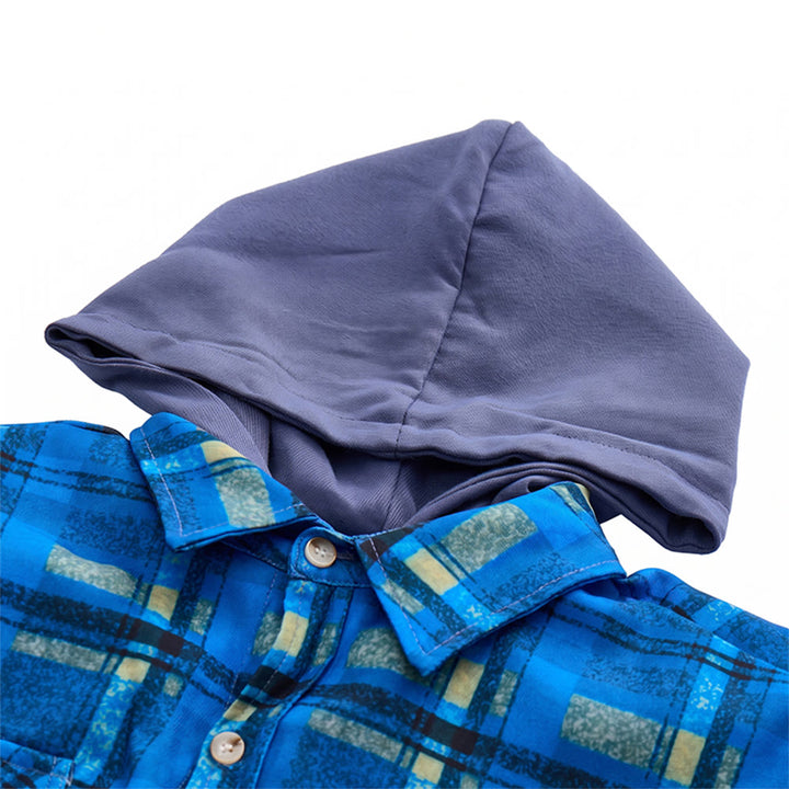 Men's Hooded Plaid Quilted Shirt Jacket - image 22