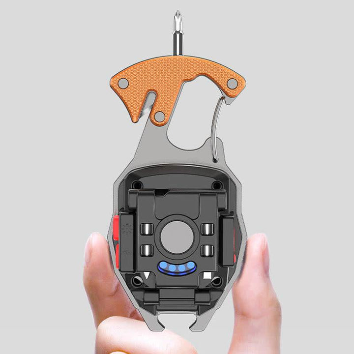 6-in-1 Multitool Electric Lighter Keychain With Rechargeable Work Light - image 2