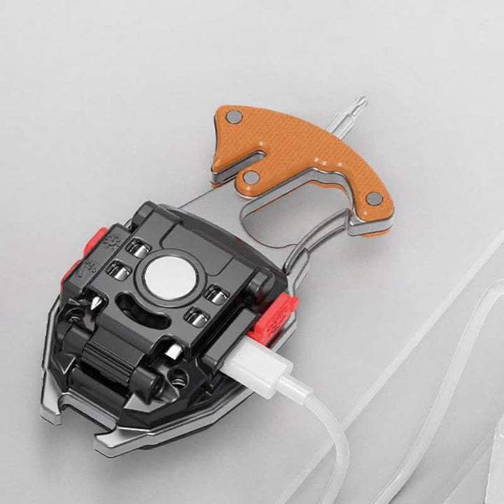 6-in-1 Multitool Electric Lighter Keychain With Rechargeable Work Light - image 5