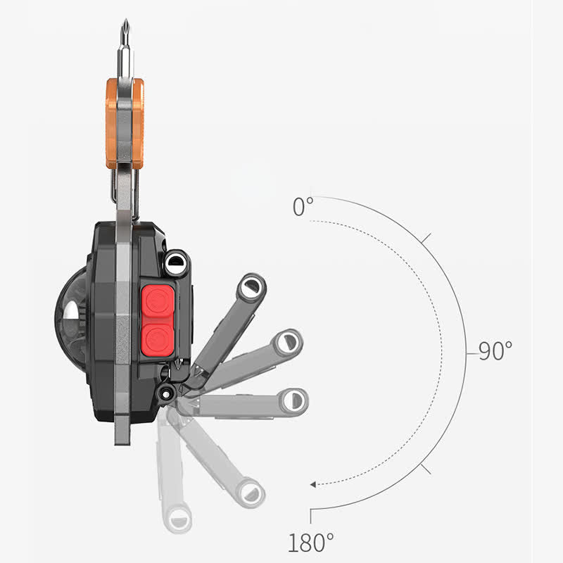 6-in-1 Multitool Electric Lighter Keychain With Rechargeable Work Light - image 8