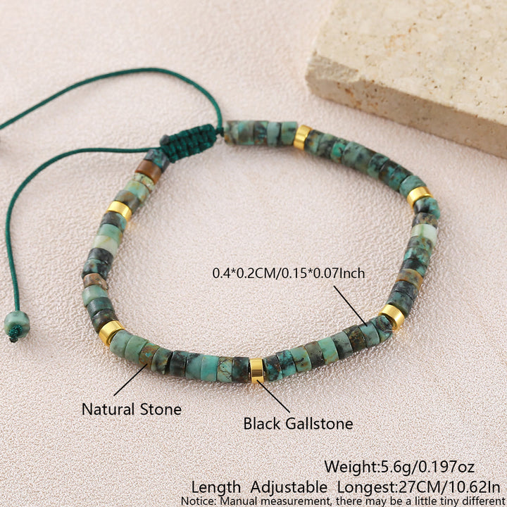 Minimalist Geometric Cylinder Bead Adjustable Bracelet - Style#20 - image 26