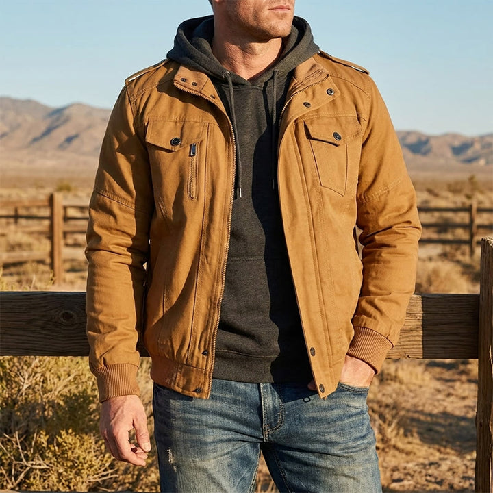 Men's Rugged Multi-Pocket Cargo Jacket - image 0