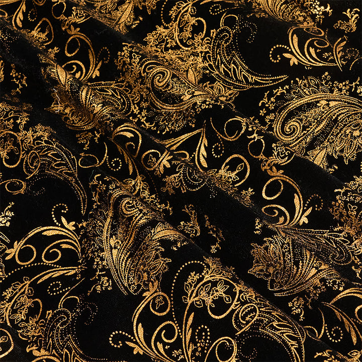 Men's Luxury Gold Floral Jacquard Blazer - image 9